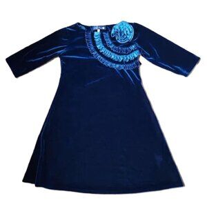 Blue Pearl Girls Dress – Size 10, Stretch Knit
